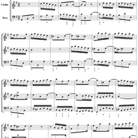 Trio Sonata in G major, movt. 2 - BWV1038 - Score