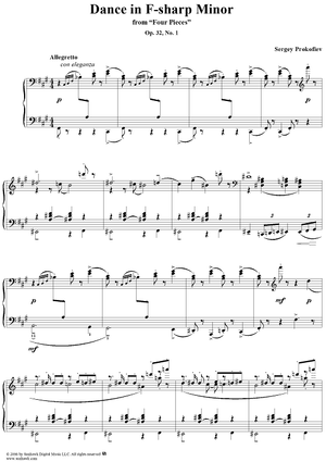 Dance in F-sharp Minor, Op. 32, No. 1