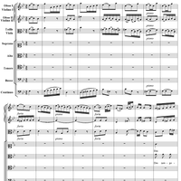 Chorus from Cantata no. 122  ("Das neugebor'ne Kindelein") - Full Score