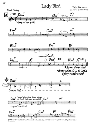 Lady Bird - Bb Instruments