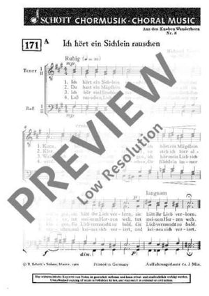 6 Lieder aus des Knaben Wunderhorn - Choral Score
