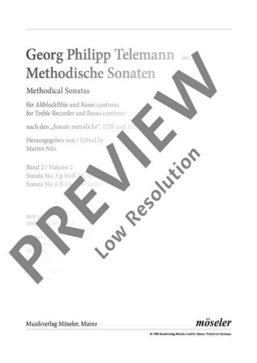 Methodical sonatas
