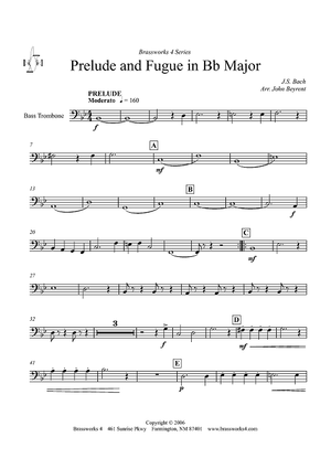 Prelude and Fugue in B-flat Major - Bass Trombone