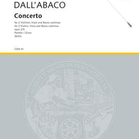 Concerto G Minor - Score