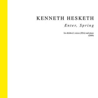 Enter, Spring - Choral Score
