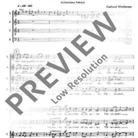 Vier Sätze nach deutschen Volksliedern - Choral Score