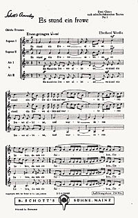 Drei Chöre - Choral Score