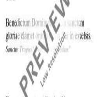 Benedictus - Choral Score