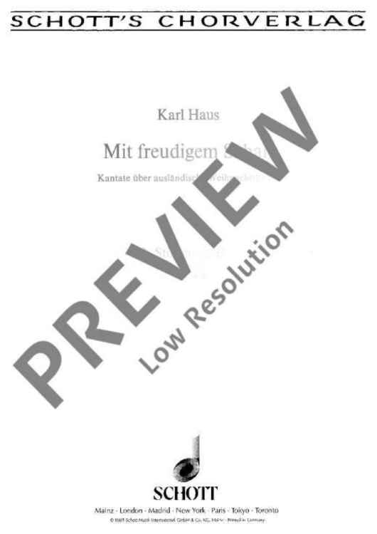 Mit freudigem Schall - 3rd Part [horn In F]