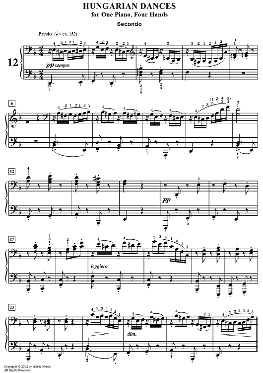 Hungarian Dance No. 12