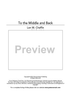 To the Middle and Back - Score