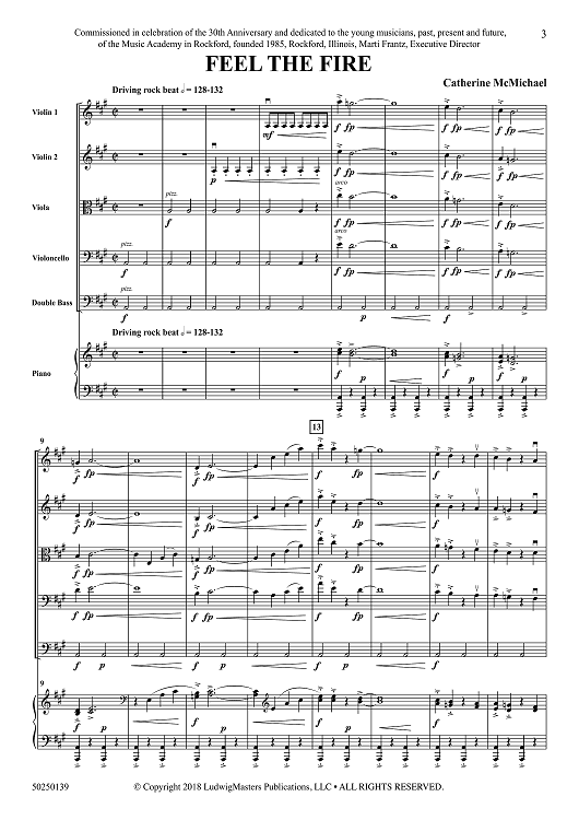 Feel the Fire - Full Score