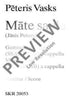 Mate saule - Choral Score