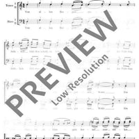 ... wie in Welschland lau und blau ... - Choral Score