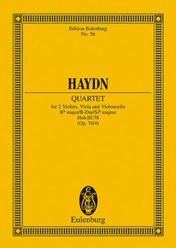 String Quartet Bb major, "L'Aurore" in B flat major - Full Score