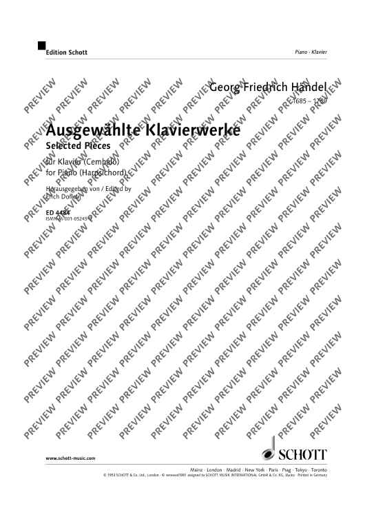 Selected Piano works