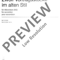 Zwölf Vortragsstücke im alten Stil