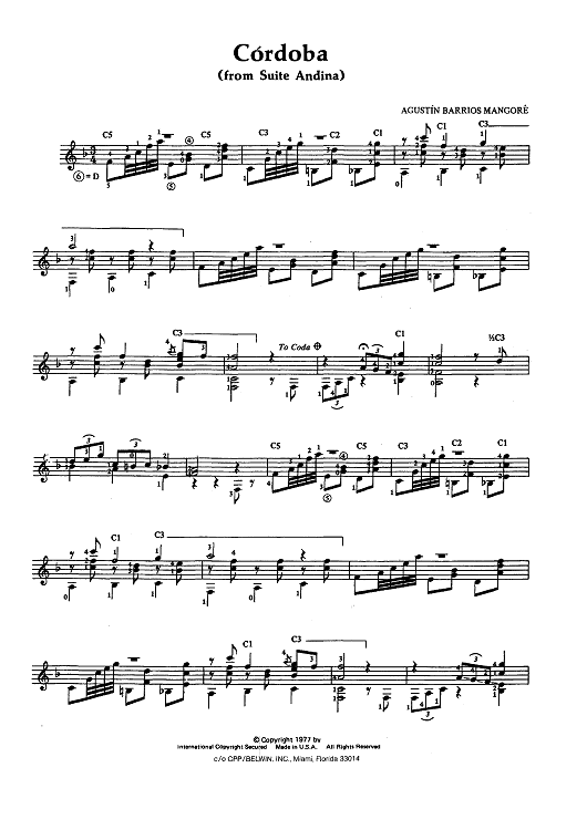 Cordoba (from Suite Andina)