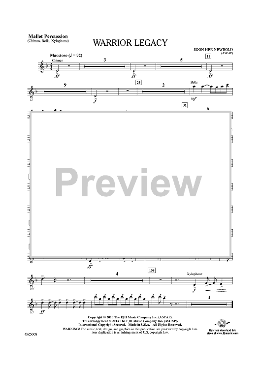 Warrior Legacy - Mallet Percussion