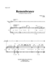 Remembrance - Score