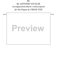 Adagio (From Concerto in D Minor)