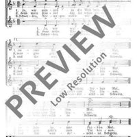 Zum Abschied - Choral Score