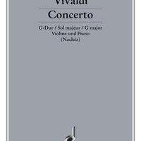 Concerto in G Major - Piano Score and Solo Part