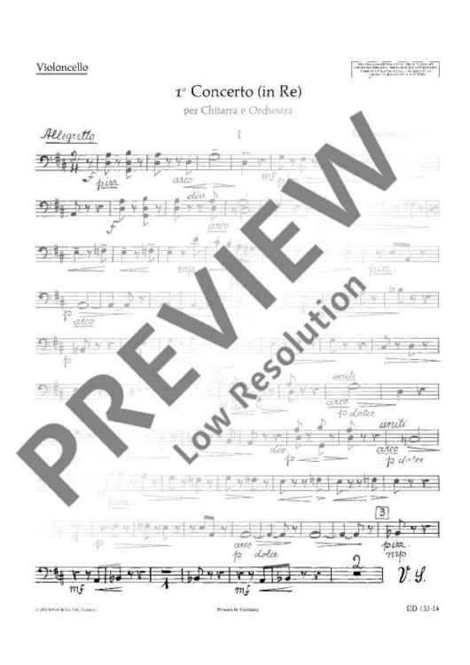 1. Concerto in D - Cello