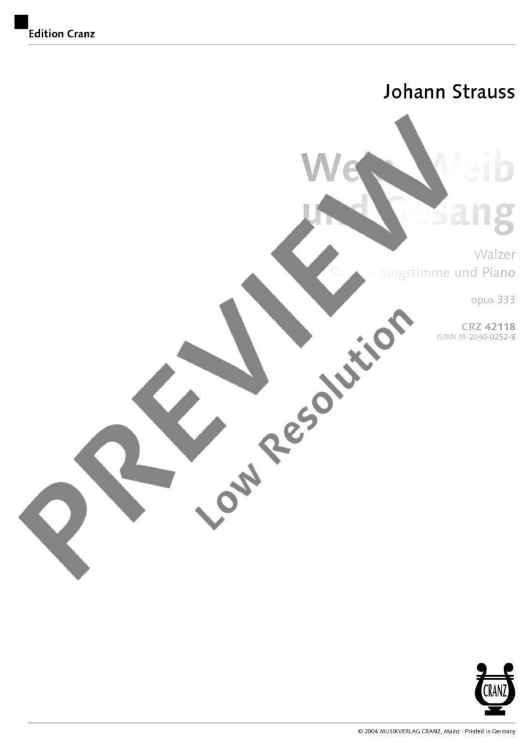 Wein, Weib und Gesang