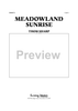Meadowland Sunrise - Score