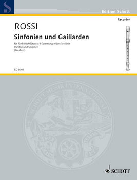 Sinfonien und Gaillarden - Score and Parts