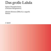 Das große Lalula - Choral Score