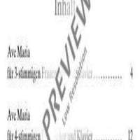 Ave Maria - Choral Score