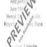 3 Miniatures - Performing Score