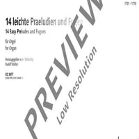 14 easy Preludes and Fugues