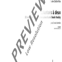 Chansons à deux - Performing Score