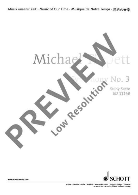 Symphony No. 3 - Full Score