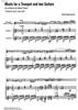 Music for a Trumpet and two Guitars on a theme by Saint-Preux - Score