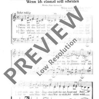 Wenn ich einmal soll scheiden / Nun danket alle Gott - Choral Score