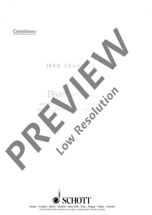 Divertissement - Double Bass