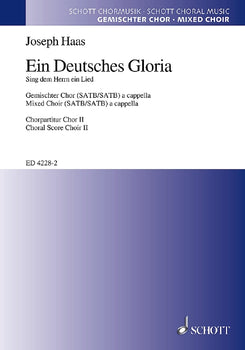 Ein Deutsches Gloria - Choral Score
