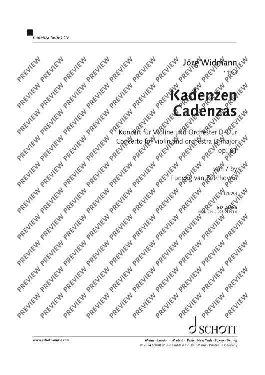 Cadenzas - Performing Score