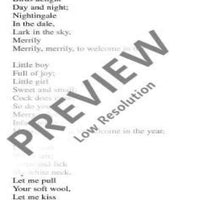 Summer Rounds - Choral Score