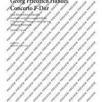 Concerto F Major - Score