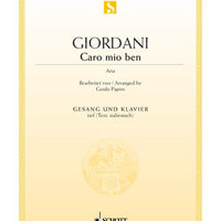 Caro mio ben in D flat major