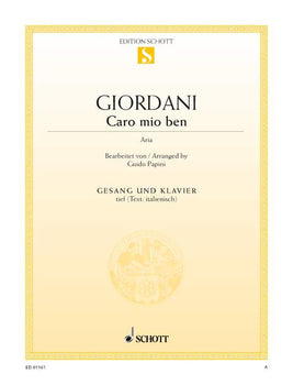 Caro mio ben in D flat major