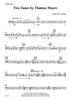 Two Tunes by Thomas Moore - Double Bass