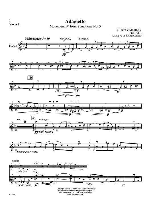 Adagietto - Violin 1