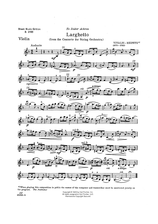 Larghetto - from the Concerto for String Orchestra