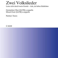 Zwei Volkslieder - Choral Score